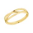 Ring for ladies in gold-plated sterling silver