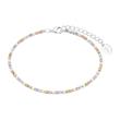 925 silver tennis bracelet for women with zirconia, coloured