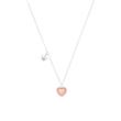 Heart necklace for girls in sterling silver with enamel