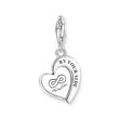 Charm-Anhänger You & Me aus Sterlingsilber, Emaille