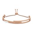 Rose gold plated stainless steel bangle dressed up for ladies