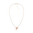 Rose gold plated stainless steel necklace
