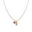 Rose gold plated stainless steel necklace