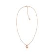 Dressed necklace for ladies in rose gold-plated stainless steel