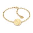 Flowers Armband aus Edelstahl, IP Gold