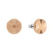 Stainless steel stud earrings in rose gold plated for ladies