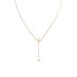 Ladies' Hanging Heart Necklace In Gold-Plated Stainless Steel