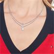 Engravable necklace for ladies in stainless steel