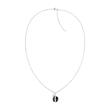 Stainless steel pea necklace with onyx pendant for ladies