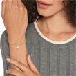 Armkette aus Edelstahl mit Perlenanhänger, IP Gold
