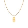 Engravable ID Tag necklace for ladies, stainless steel, IP gold