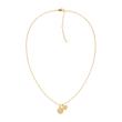 Engravable stainless steel necklace for women, IP gold