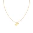 Engravable stainless steel necklace for women, IP gold