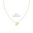 Engravable stainless steel necklace for women, IP gold