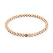 Ladies? ball bracelet in rose gold-plated stainless steel