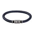 Bracelet Casual Core Men Made Of Grey Genuine Leather