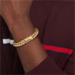 Men's stainless steel bracelet, IP gold