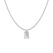 Necklace for men with stainless steel engraving pendant