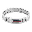 Engravable Mason men's bracelet in stainless steel with enamel