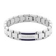 Parker men's link bracelet in stainless steel