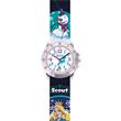 Quartz watch ice princess with textile strap for girls