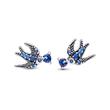 Ear Stud Swallow For Ladies, Sterling Silver