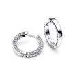 Timeless earrings pavé for ladies, 925 silver