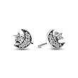 Moonlight jewellery set necklace and ear studs, 925 silver