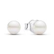 Timeless pearl stud earrings for women in sterling silver