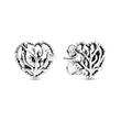 Sterling Silver Heart Stud Family Tree