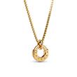Signature id necklace for ladies, gold-plated