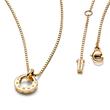 Signature id necklace for ladies, gold-plated