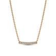 Timeless necklace pavé for ladies, gold plated