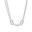 ME Link chain necklace for ladies, 925 silver