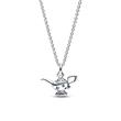 Wonder Lamp Necklace In 925 Sterling Silver, Disney'S Aladdin