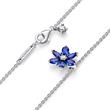 Moments necklace for ladies herbarium cluster, 925 silver