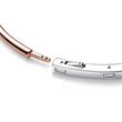Signature bangle for ladies, sterling silver, bicolour