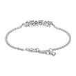 Sterling silver heart bracelet with zirconia for ladies
