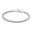 Ladies tennis bracelet in 925 sterling silver with zirconia