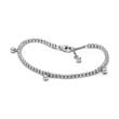 Ladies tennis bracelet in 925 sterling silver with cubic zirconia