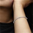 Ladies tennis bracelet in 925 sterling silver with cubic zirconia