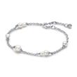 Bracelet for ladies in 925 silver with pearls, Timeless