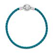 Blue leather bracelet shell for ladies