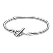 Bracelet For Ladies In Sterling Silver With T-Clasp