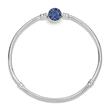 Ladies bracelet in 925 sterling silver with blue crystals