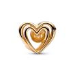 Colgante corazón de oro 14 quilates con perla