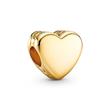 Gold Plated Heart Charm For Ladies, Engravable