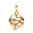 Snake locket with cubic zirconia, ME, gold