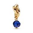 Charm pendant September, gold-plated with jewellery crystal