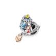 Disney ohana lilo & stitch charm, 925s silver, bicolour